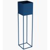 stojan na kvetiny kovovy 20 x 20 x 87 cm barva modra hlavni foto