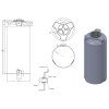 barel na vodu v 1003 objem 1000 l technicky nakres