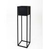 stojan na kvetiny kovovy 23 x 23 x 90 cm barva cerna
