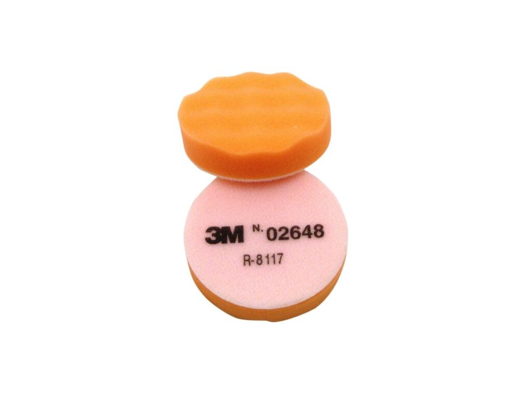 02648 3M Finesse-it Leštící kotouč, pěnový, oranžový, průměr 83 mm