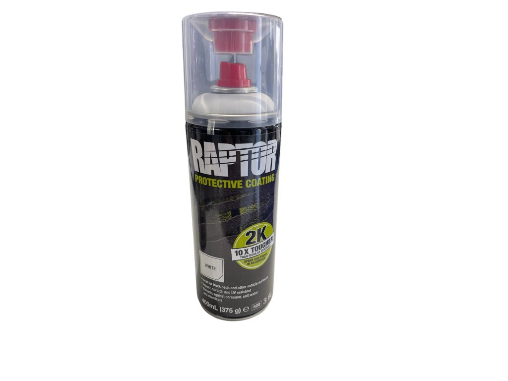 RAPTOR Liner černý bílý, 2K spray 400ml 1