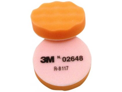 02648 3M Finesse-it Leštící kotouč, pěnový, oranžový, průměr 83 mm