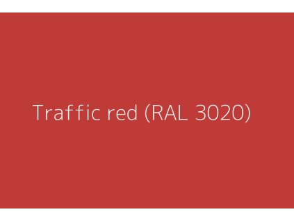 Ral 3020 traffic red dopravní červená