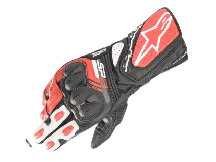 alpinestars sp8 v3 blk wht red glovess 1