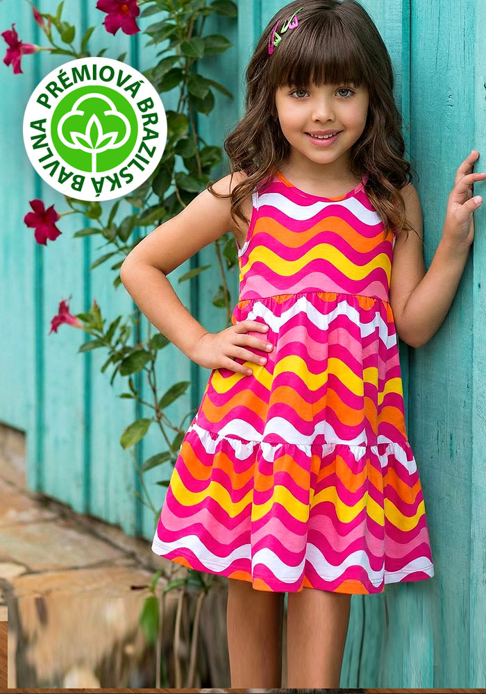 DÍVČÍ ŠATY Z KVALITNÍ BAVLNY - BENITO.CZ