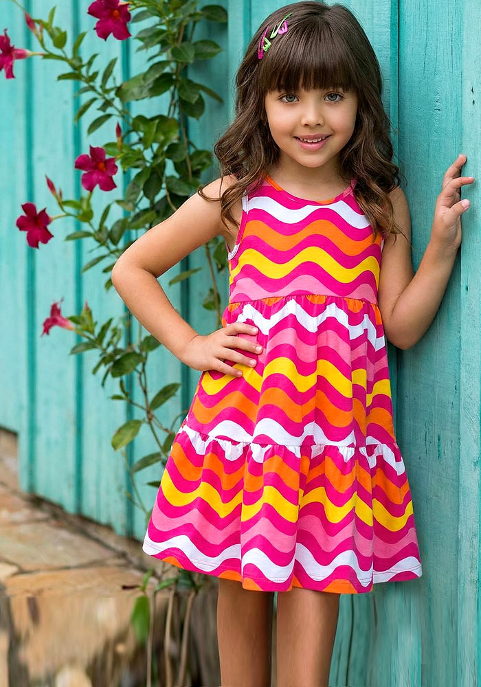 DÍVČÍ ŠATY Z KVALITNÍ BAVLNY - BENITO.CZ