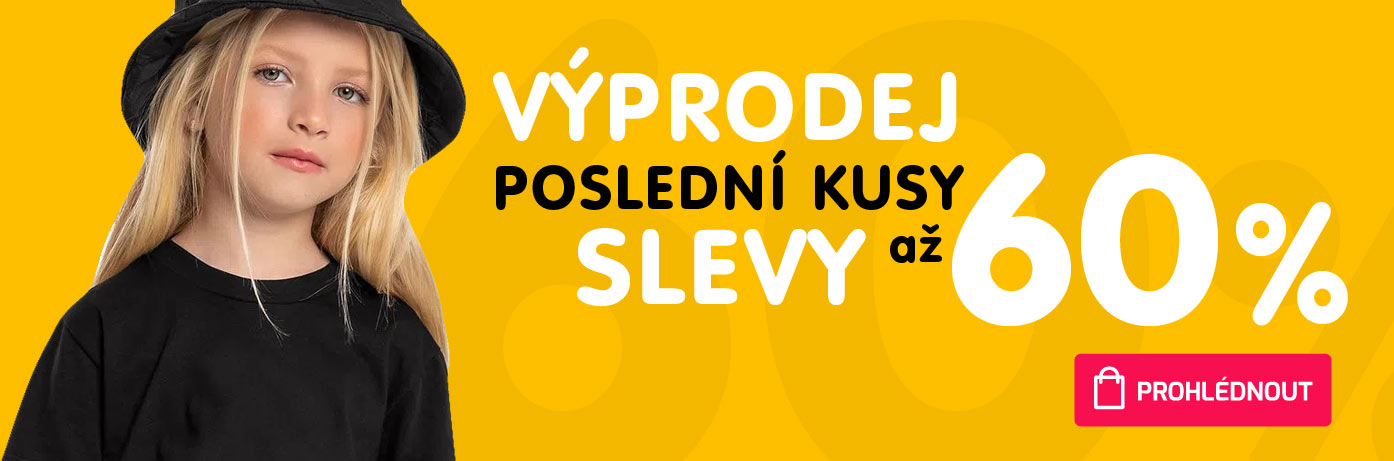 VÝPRODEJ POSLEDNÍCK KUSŮ - SLEVY AŽ 60%