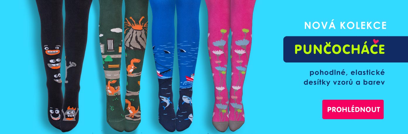 DĚTSKÉ PUNČOCHÁČE - NOVÉ VZORY - BENITO.CZ