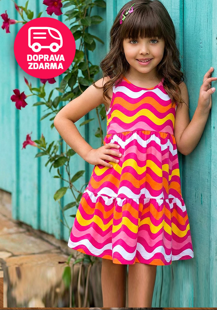 DÍVČÍ ŠATY Z KVALITNÍ BAVLNY - BENITO.CZ