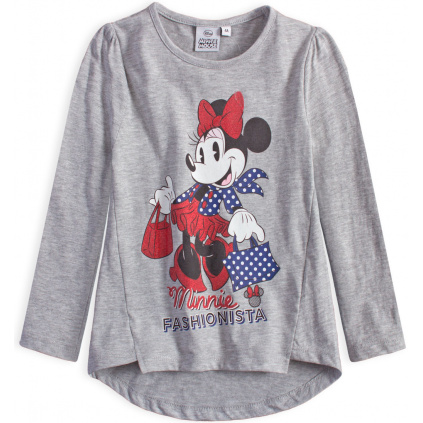 Dívčí tričko DISNEY MINNIE FASHIONISTA šedé