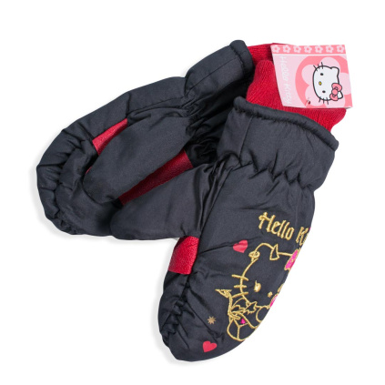 rukavice hello kitty palcaky sustakove cerne