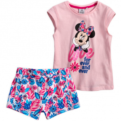 F00 UE1098 divci set minnie letni ruzovy