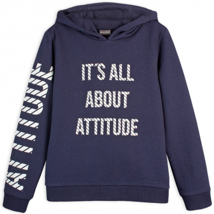 124 6652al divci mikina losan atitude modra