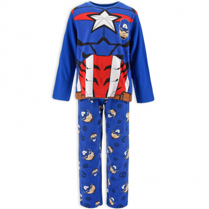 HU2105 BL chlapecke pyzamo captain america modre