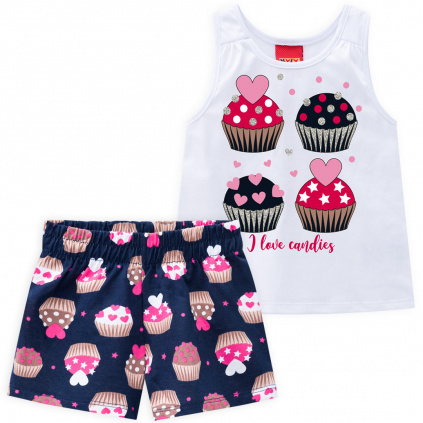 110749 divci set cupcakes bily