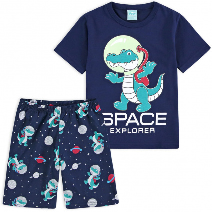 111027 chlapecke pyzamo space explorer modre