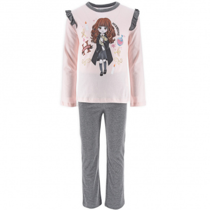 VH2081 gy3 divci pyzamo hermiona harry potter ruzove