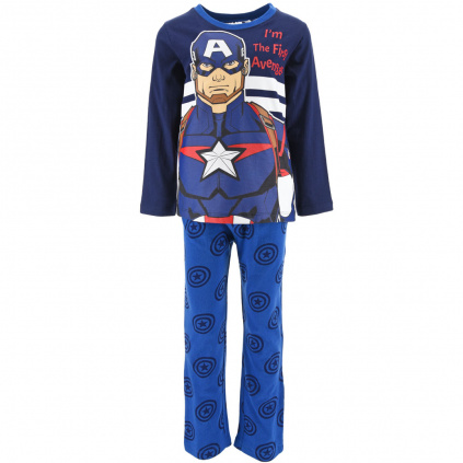 VH2089 bl5 chlapecke pyzamo avengers captain america modre