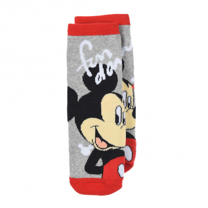 hu0624 re4 chlapecke termo ponozky mickey mouse s abs cerveo sede