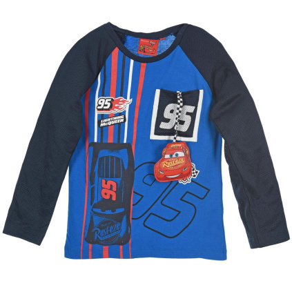 RH1177 CHLAPECKE TRICKO DISNEY AUTA MOPDRE