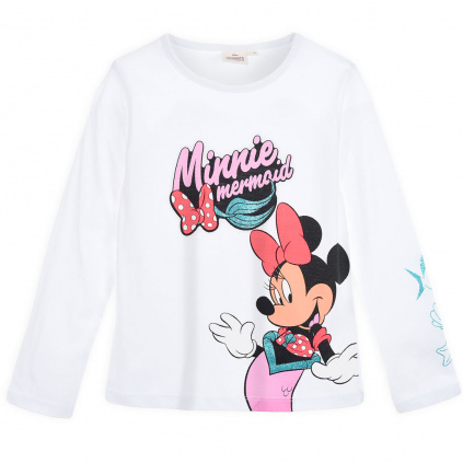 ev1055 wh1 divci tricko z bio bavlny minnie morska panna bile