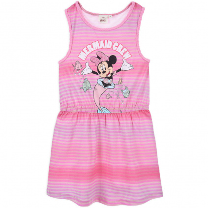 EV1050 pi5 divci saty z bioa bavlny disney minnie morska panna ruzove