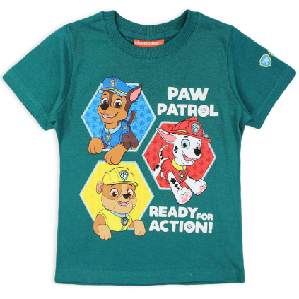 chlapecke tricko paw patrol zelene