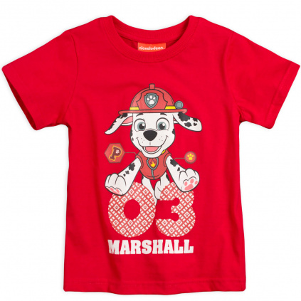 EMA 022251 chlapecke tricko marshall paw patrol cervene