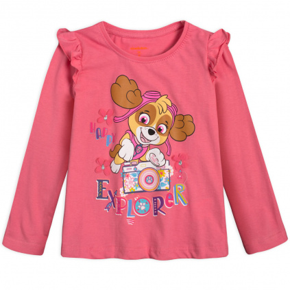 ema divci tricko dlouhe rukavy skye paw patrol ruzove