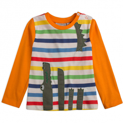 72336 detske tricko mix match krokodyl oranzove