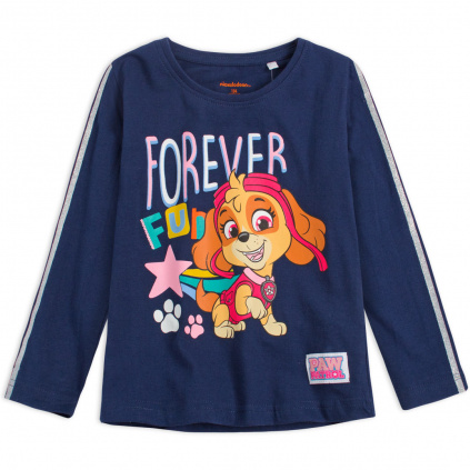 EMA divci tricko paw patrol skye forever fun modre