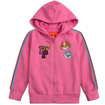 EMA 181816 divci mikina paw patrol skye a everest ruzova