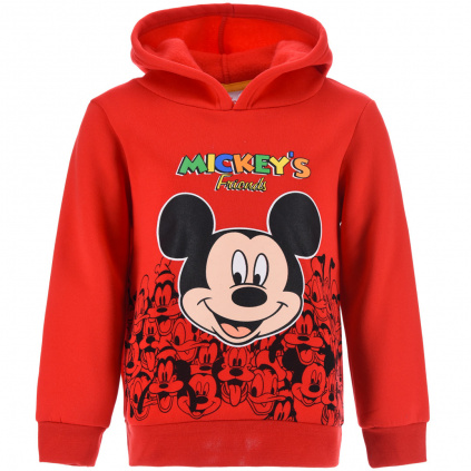 HW1160 chlapecka mikina disney mickey mouse cervena