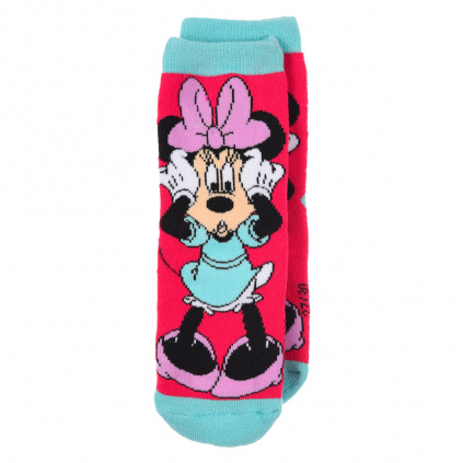 HW0628 divci termo ponozky minnie ruzove