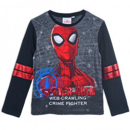 HU1358 BK. CHLAPECKE TRICKO SPIDERMAN WAAL CERNE