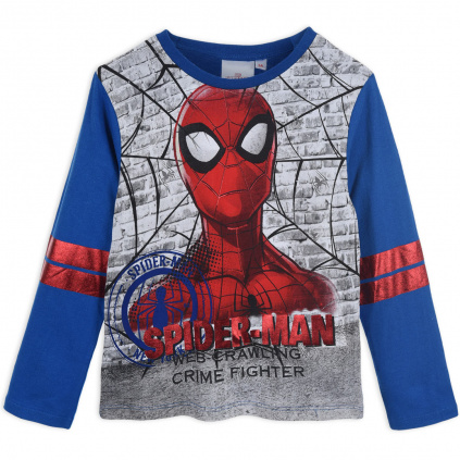 HU1358 Bl. CHLAPECKE TRICKO SPIDERMAN WAAL modre