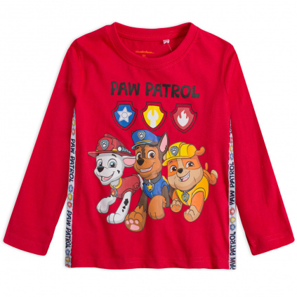 ema chlapecke tricko paw patrol prouzky cervene