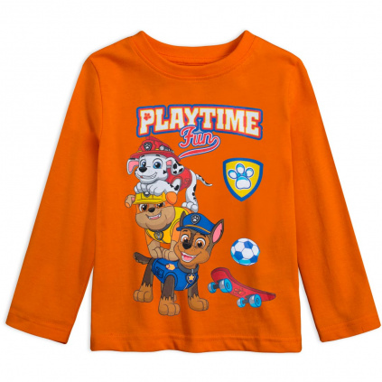 ema chlapecke tricko paw patrol gang oranzove