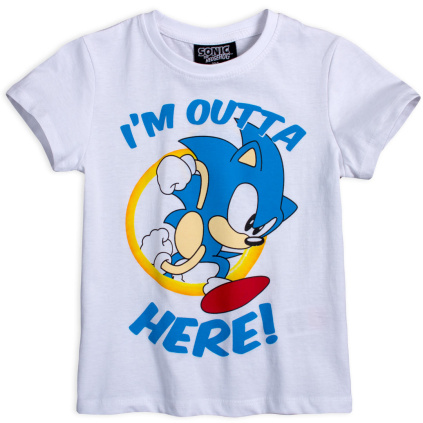 ema chlapecke tricko sonic bile