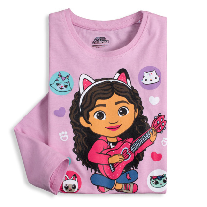 EMA divci tricko gabbys dollhouse ruzove