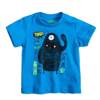 017 1201 DETSKE TRICKO LOSAN MONSTER MODRE