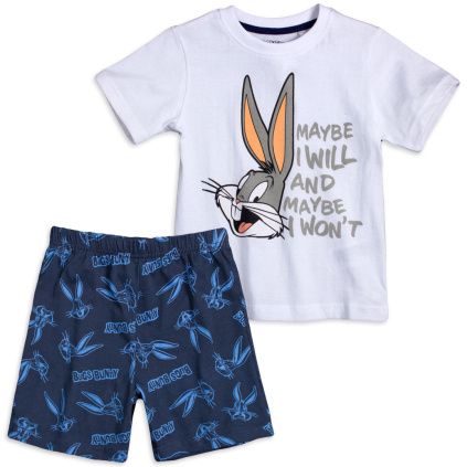 EMA CHLAPECKE LETNI PYZAMO BUGS BUNNY MODRO BILE