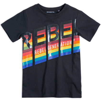 leb chlapecke tricko bio rebel cerne