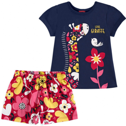 Dívčí pyžamo KYLY ŽIRAFKA modré