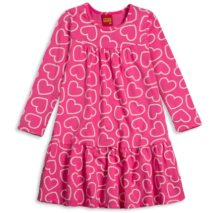 ky divci saty dlouhe rukavy srdicka ruzove
