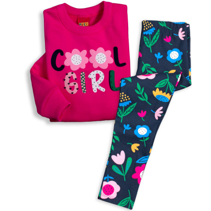 ky divci souprava mikina a leginy ruzova kytky