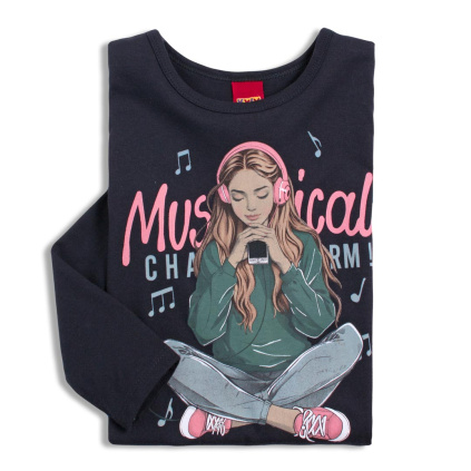 ky divci tricko music cerne