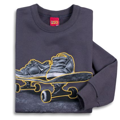 KY MIKINA SKATEBOARD SEDA