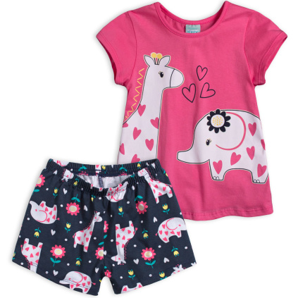 ky divci svitici pyzamo sloni zoo ruzove