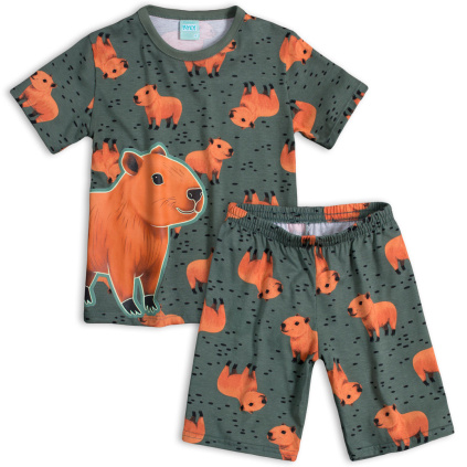 ky chlapecke pyzamo svitici ve tme kapybara khaki zelene